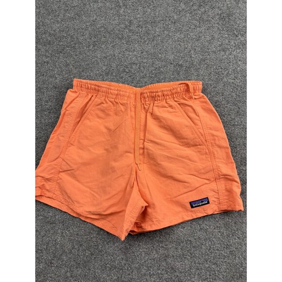 Patagonia Baggies Shorts Mens XS Orange NetPlus Quick Dry Pockets Casual Swim - Picture 1 of 6